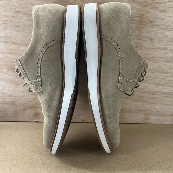 Allen‎ Edmonds Brooklyn Light Men Size 10 Shoes Light Brown Suede Derby Oxford
